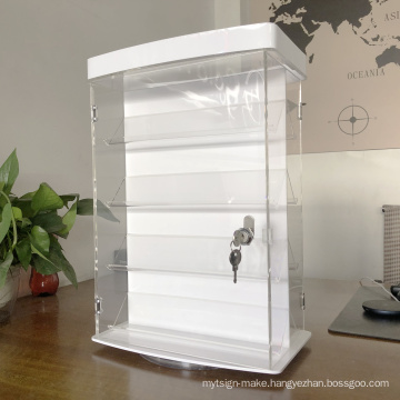 Acrylic spinning  rotatable  Display racks lockable  show cases for  Jewelry watches  sunglasses